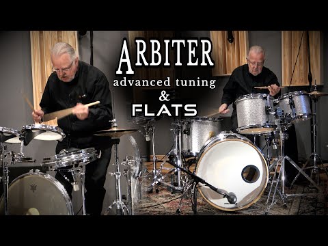 Arbiter 20/10/12/14/5.5x14" Advanced Tuning Drum Set - Silver Sparkle image 25