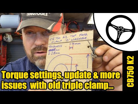 CB750 - front end torque settings, more problems with old triple clamp & update Ep.18 #1518