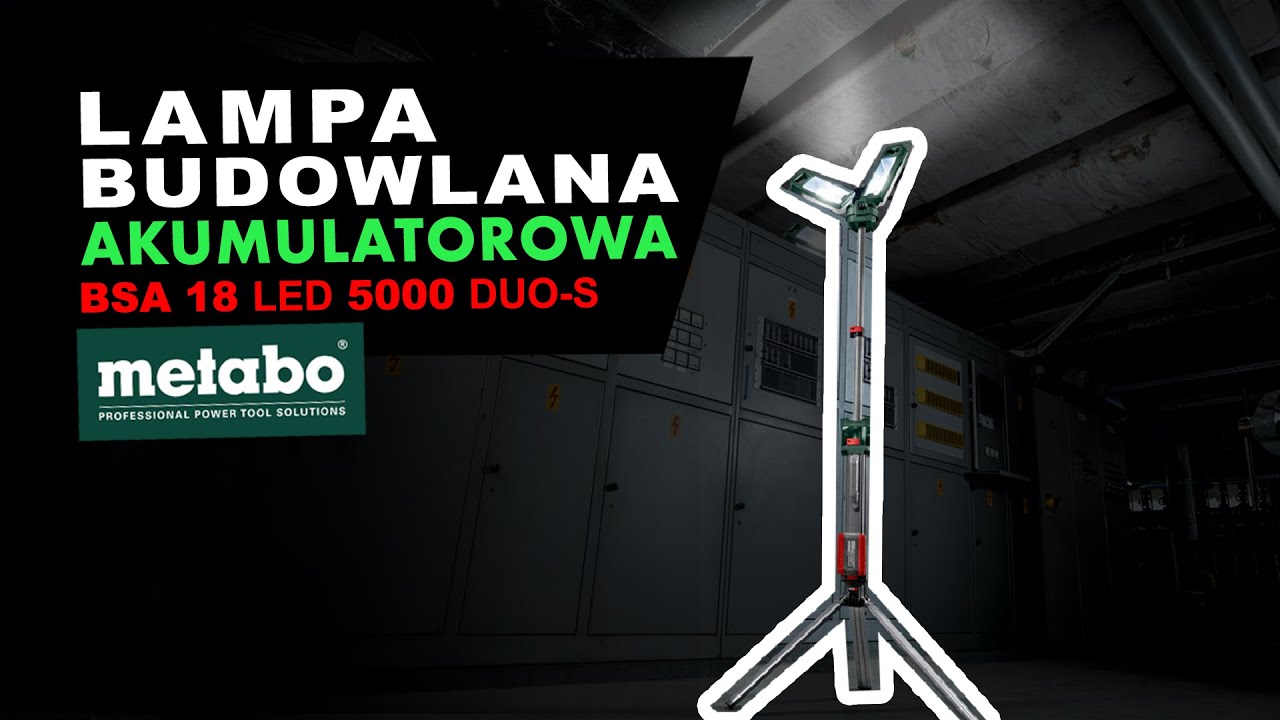 Akumulatorowa lampa budowlana - Metabo BSA 18 LED 5000 DUO-S 18 V
