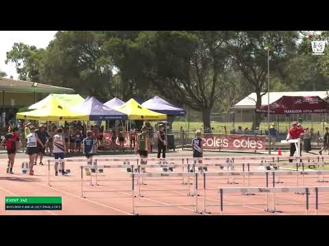 Boys U12 80m Hurdles Timed Final 2: 2023-24 State Track and Field Championships