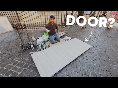 I Gave an Artist in Rome 100 Euros to Paint My Door...