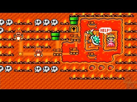 Super Mario Bros 3 HD REMAKE 100% World 8: BOWSER'S CASTLE Part 1 (Amazing NEW Graphics)