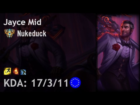 Jayce Mid vs Ryze - Nukeduck - EUW Challenger Patch 6.20