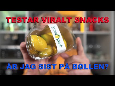 Testar snacks citroner från Lidl
