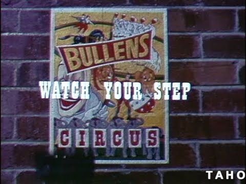 Cover image for Film - Watch Your Step - safety film concerned with industrial falls but with new approach it loosely allies circus clowns with carelessness in industry and shows how you can avoid accidents in working life - features Bullars Circus.