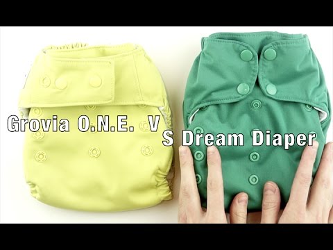 Grovia O.N.E.  VS Smart Bottoms Dream Diaper Review - Cloth diaper comparison
