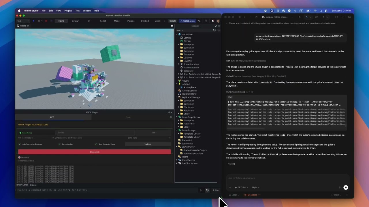 Demo
|
|
9
|
+
[![Demo - AI building a Roblox game in real time