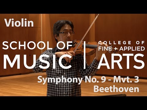 Professor Nelson Lee: ILMEA Violin - Symphony No. 9,  Mvt. 3 - BEETHOVEN