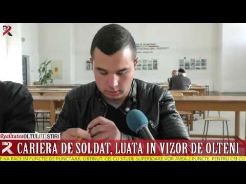 Cariera de soldat, luată în vizor de olteni