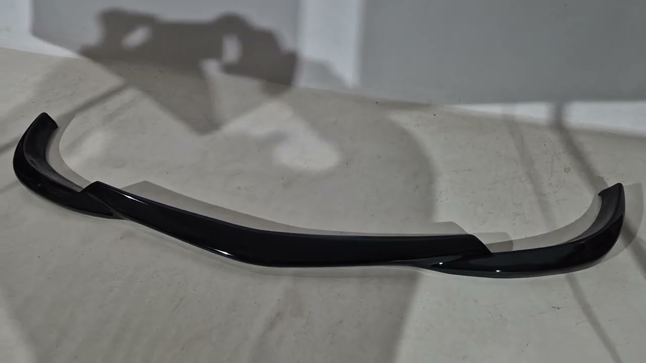 Mercedes C-class W204 2007-2015 рр. Накладка на передній бампер DPT V2 (2011-2015, чорний глянець) Video 2