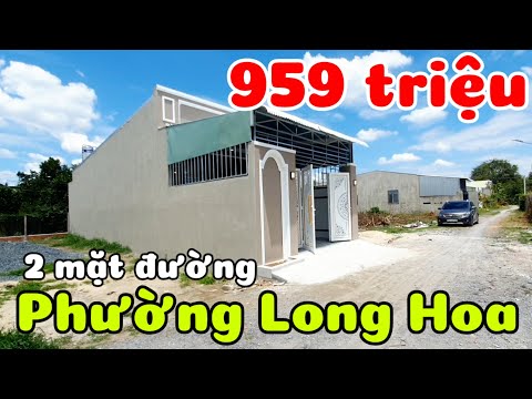 Nhà mới 959 triệu ở phường Long Hoa Tây Ninh cách đường nhựa lớn 150m 2 mặt đường trước sau