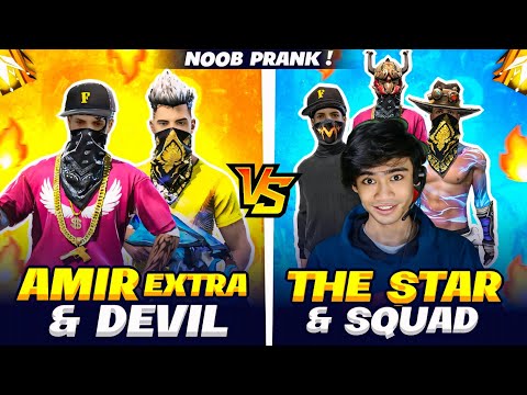 NOOB PRANK 😳😳 KAR DIYA 😎😎 ‎⁨@THESTAR-yt07  #freefire #amirextra #freefiremax