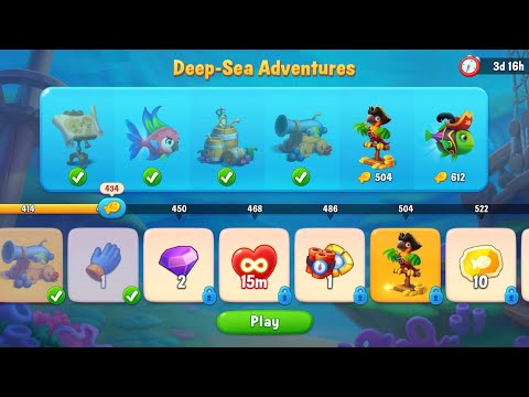 @Fishdom Merge Levels Deap-Sea Adventures 🐡 434