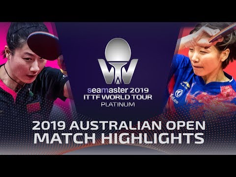 Ding Ning vs Zhang Qiang | 2019 ITTF Australian Open Highlights (1/4)