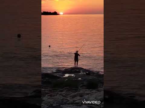 Atardecer en la punta de san pedro   , colonia del sacramento.