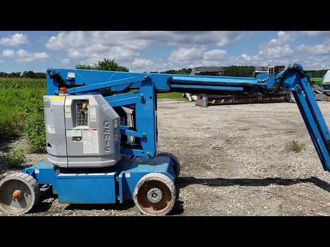 Genie Model Z-34/22 Commercial Electric Boom lift showing 795.7 hours
