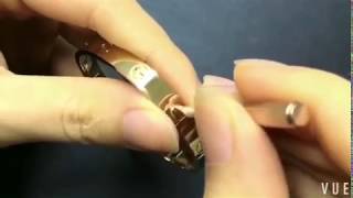 How to open Pure 18K gold Cartier love bracelet?