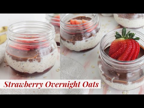 Chocolate Covered Strawberry Overnight Oats Recipe - Homebody Eats