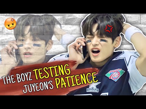 the boyz testing juyeon's patience for almost 10 minutes