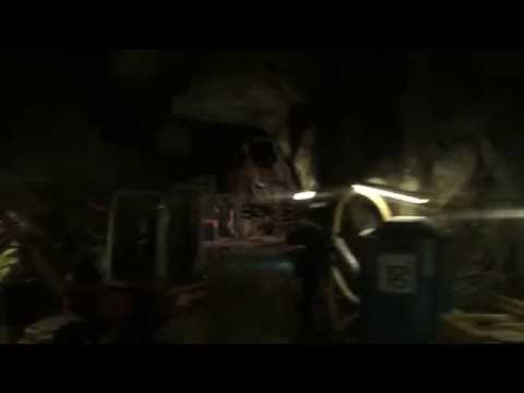 Albula Tunnel II inside slow motion from Rhaetian Railway train