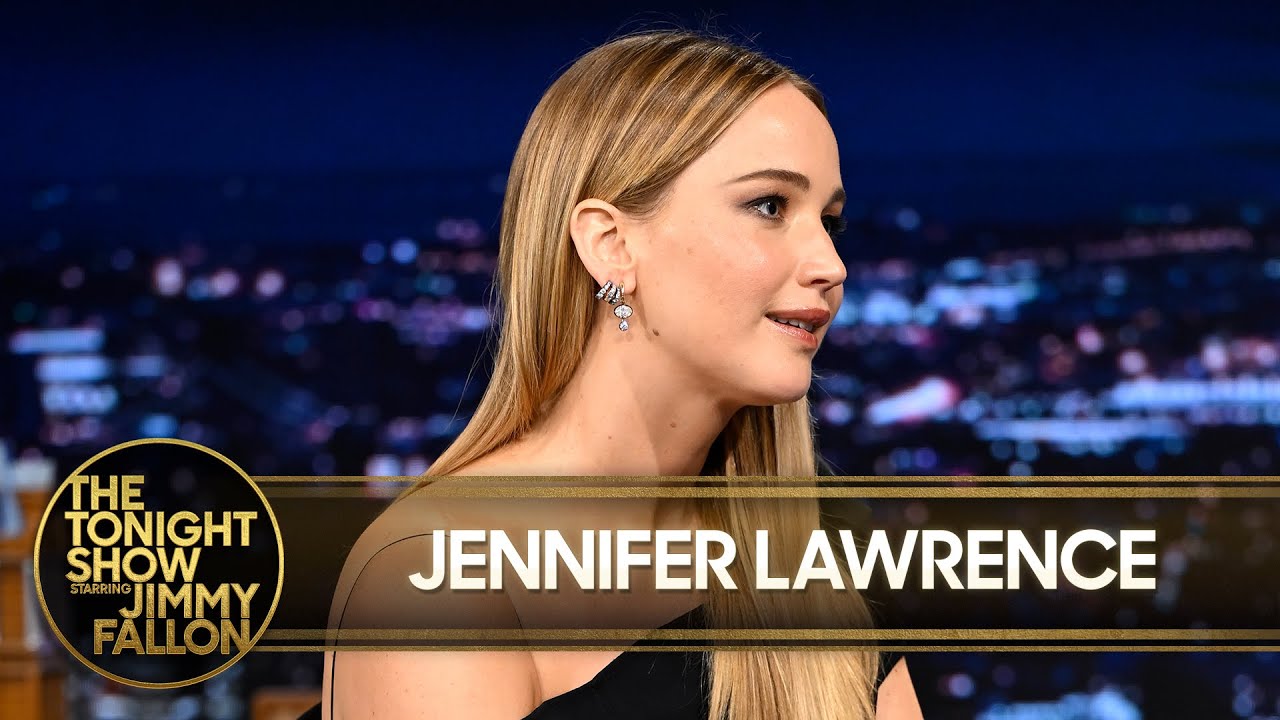 Jennifer Lawrence Is Terrified People Think Die My Love Is Katniss and Edward Fanfic | Tonight Show - YouTube