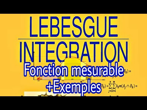 lntégration de #Lebesgue: Fonction #mesurable + Exemples + Contre exemple #1