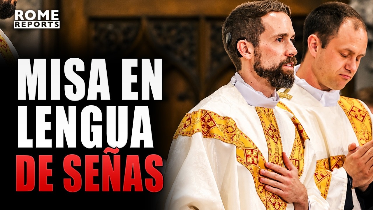 Los sacerdotes sordos que predican con las manos
