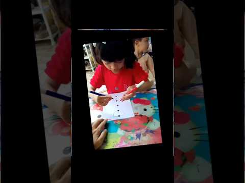 Adreena and friends at Zaria Montessori (part 3) #anakkreatif #anakpintar #montessori