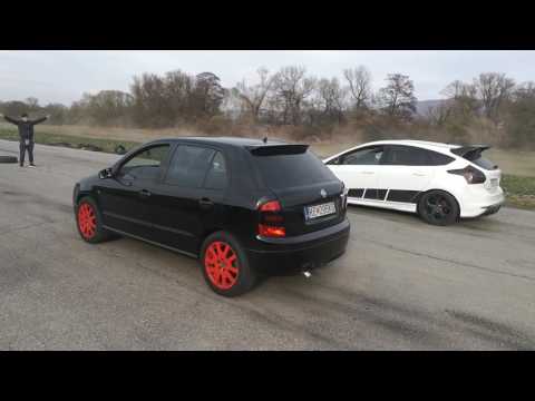 Fabia Vrs 1.9tdi PD 180hp vs Ford Focus ST 2.0ecoboost cca 300hp