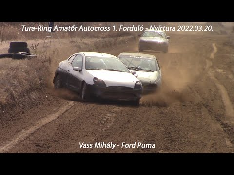 Vass Mihály - Ford Puma Tura-Ring Amatőr Autocross 1. Forduló - Nyírtura 2022.03.20.