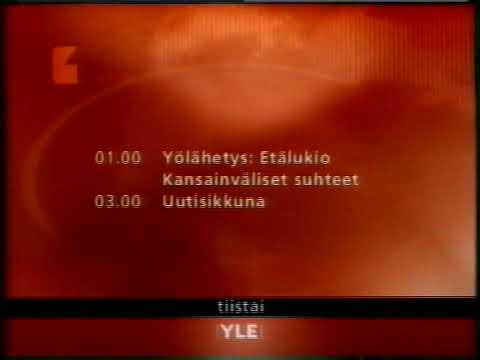 YLE TV1 Tunnus, Tulevia ohjelmia 2001
