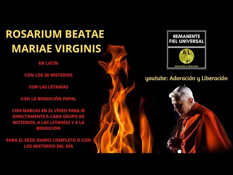 ➕ SANTO ROSARIO COMPLETO LATÍN  ➕SANCTUM ROSARIUM ➕ REZO MISTERIO DIARIO CON MARCAS, O REZO COMPLETO