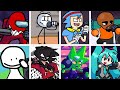 Sussus Moogus But Every Opponent S Turn A Different Character Sings FNF But Everyone Is Sus