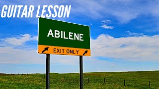 How to play Abilene by Bobby Bare on the acoustic guitar. Abilene guitar lesson and tutorial