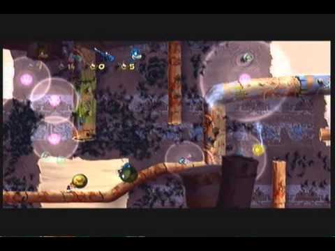 Let's Play Co-Op Rayman Origins Part 11: Pulling the weeds!