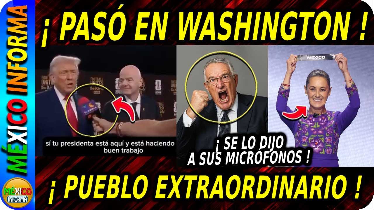 SHEINBAUM SE LUCE EN SORTEO DE LA FIFA. FALLA TRAMPA DE EVASOR. TRUMP SE LO DICE EN SU CARA.