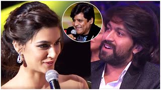 KGF Yash Impressed with Kriti Sanon's Epic Replies To Ali's Comedy Punches video