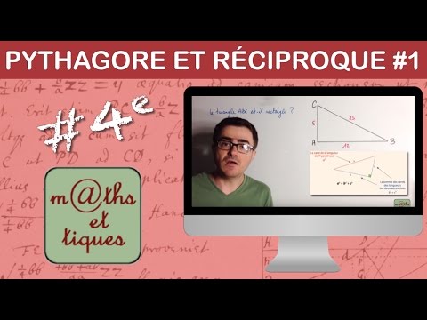 Appliquer l'égalité de Pythagore pour vérifier si un triangle est rectangle (1) - Quatrième