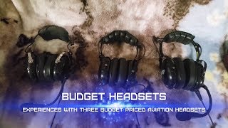 Budget Aviation Headsets
