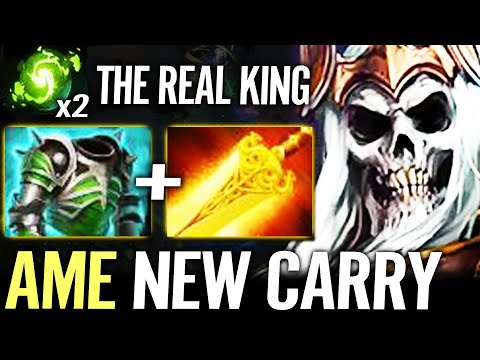 AME Wraith King Skeleton Boss - New Strongest 7.34 Hard Carry Dota 2 Pro Gameplay