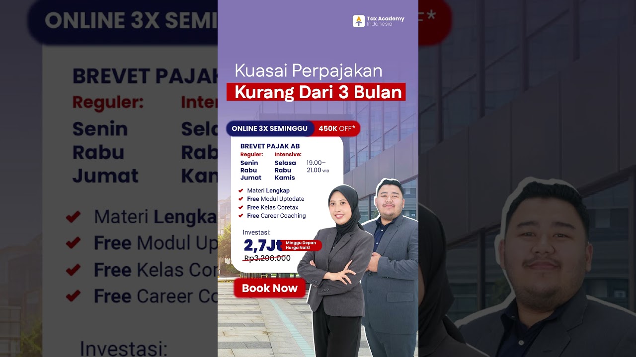 Brevet Pajak AB Online di Tax Academy Indonesia🔥 FREE RECORDING 🔥