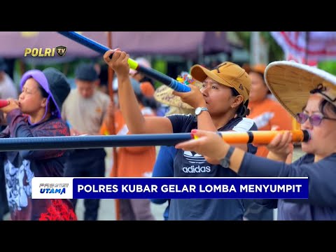 POLRES KUBAR GELAR LOMBA MENYUMPIT SAMBUT HARI BHAYANGKARA KE-79