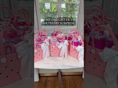 Setting up my daughter’s 6th birthday party! #momlife #birthdayparty #stanleycup #boggbag #slay #fyp