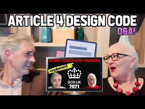 NPPF Article 4 & Design Code beautification sustainability & Design Panel | Planning Q&A With Linda