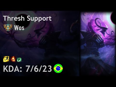 Thresh Support vs Soraka - Wos - BR Challenger Patch 7.18