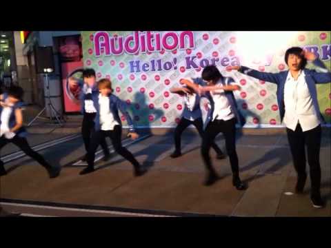 T-Rex Cover Boyfriend Audition HELLO KOREA at MBK THE FIRST STAGE [111006].wmv