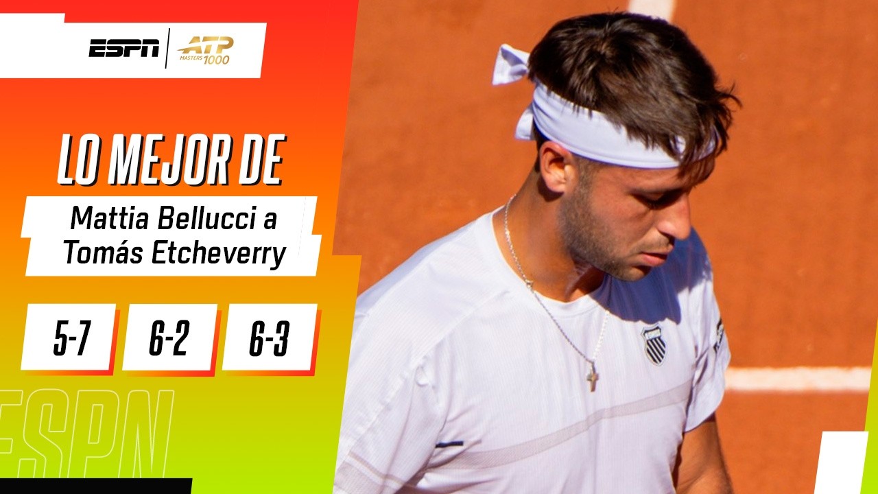 ETCHEVERRY BATALLÓ HASTA DONDE PUDO, PERO CAYÓ EN TRES SETS ANTE BELLUCCI Y SE DESPIDIÓ | RESUMEN