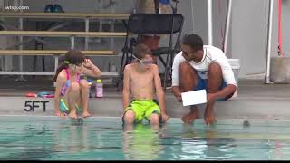 We checked out Northshore Aquatic Complex for the world's largest swim lesson today