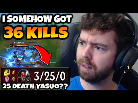 I got 36 Kills against a Yasuo who had 25 deaths. In High Elo. The weirdest Lissandra game ever.