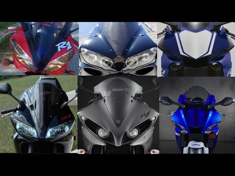 YAMAHA YZF R1 Evolution | All Generations 1998-2022 (Walkaround, Exhaust Sound)